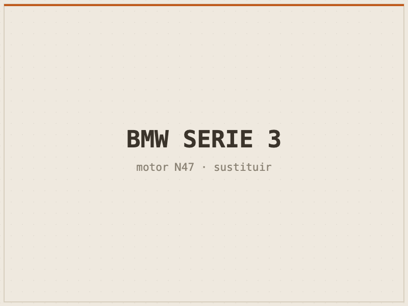 BMW Serie 3 con motor N47