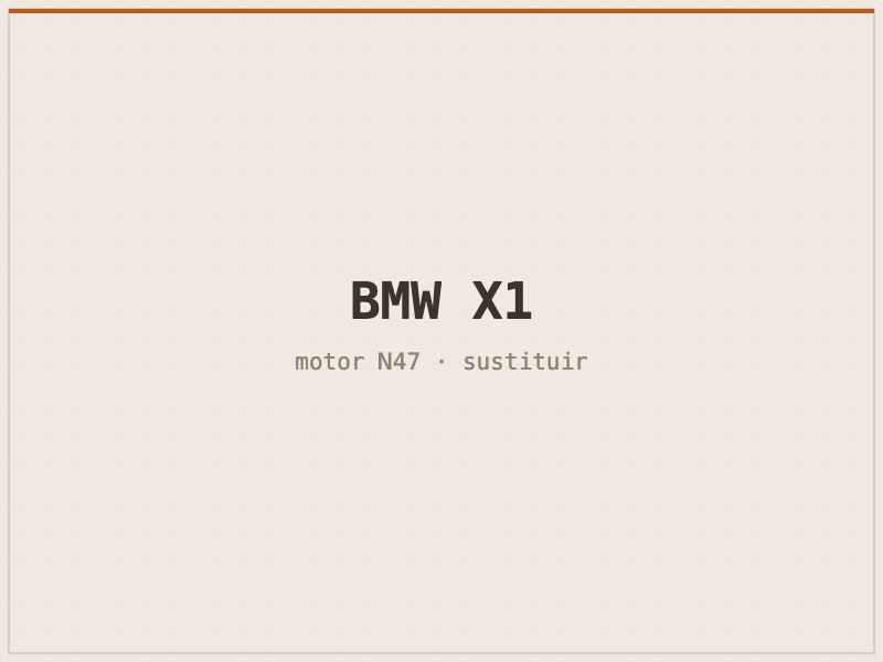 BMW X1 con motor N47