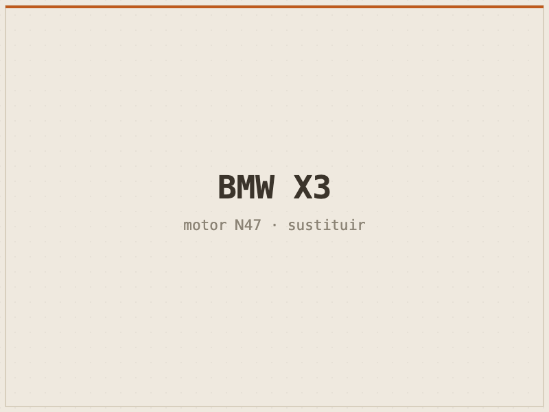 BMW X3 con motor N47